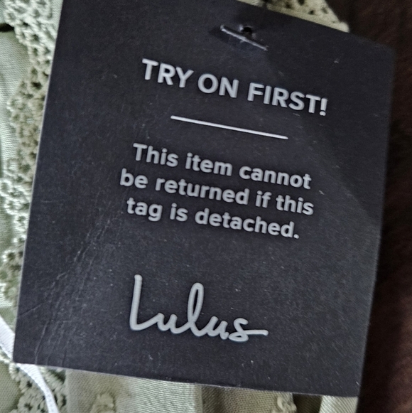 Lulus Women's Completely In Love Sage Green Swiss Dot Button-front Maxi Dress L - Picture 11 of 14